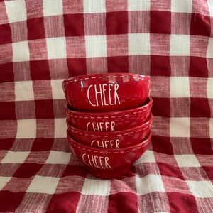 Rae Dunn CHEER Christmas Cereal Bowls